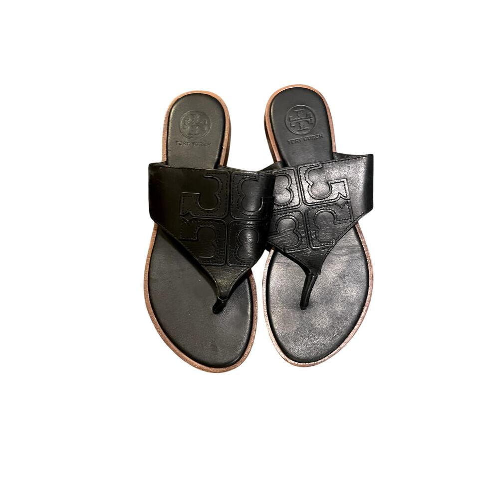 Tory Burch Jamie Full Logo Thong Sandals